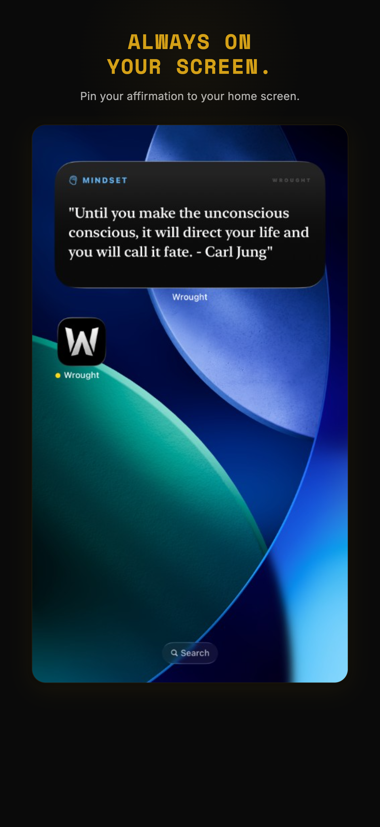 iOS home screen widget